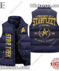 Star Trek Property Of Starfleet Academy Sleeveless Puffer Vest Jacket