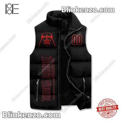 POD Star Wars Darth Vader Because I Am Your Father Personalized Sleeveless Puffer Vest Jacket
