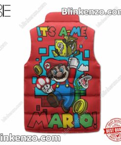 Drop Shipping Super Mario It's A-me Cropped Puffer Jacket