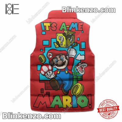 Drop Shipping Super Mario It's A-me Cropped Puffer Jacket
