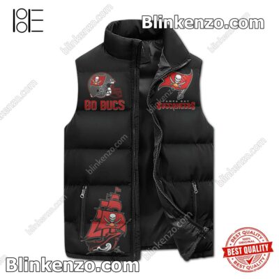 Tampa Bay Buccaneers Raise The Flag Fire The Cannon Men's Puffer Vest a