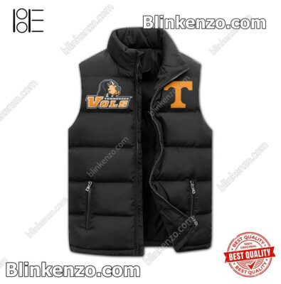 Top Rated Tennessee Volunteers Go Big Orange Go Vols Winter Puffer Vest