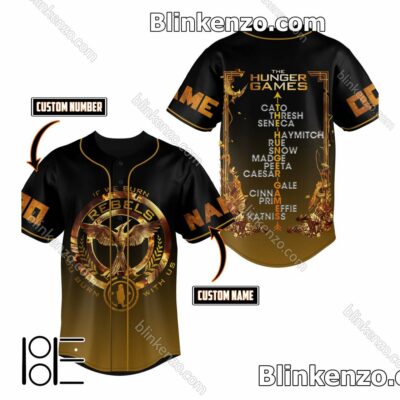 The Hunger Games If We Burn You Burn With Us Custom Jerseys