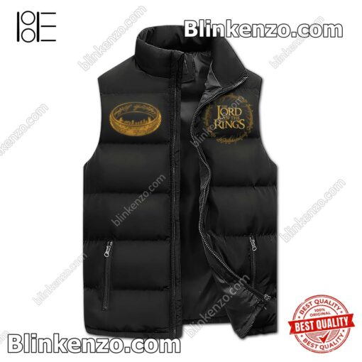 The Lord Of The Rings Life Is A Journey Not A Destination Men's Puffer Vest a