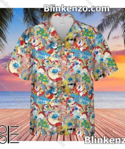 Clothing The Ren And Stimpy Show Aloha Men's Shirt