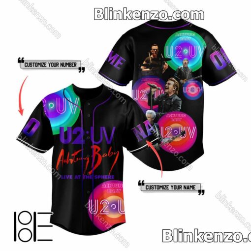 U2 Uv Achtung Baby Live At Sphere Custom Jerseys