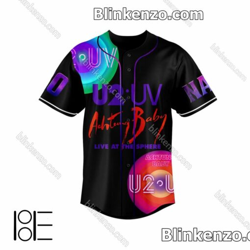 New U2 Uv Achtung Baby Live At Sphere Custom Jerseys