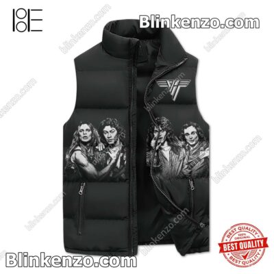 Van Halen I Get Up And Nothin Gets Me Down Men's Puffer Vest a