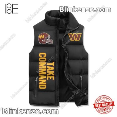 Popular Win Lose Or Tie I'm A Commanders Fan Till I Die Winter Puffer Vest