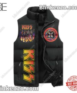 Yes I Am Old But I Saw Kiss On Stage Men's Puffer Vest a