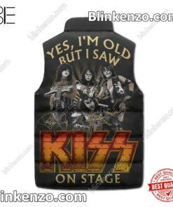 Yes I Am Old But I Saw Kiss On Stage Men's Puffer Vest b