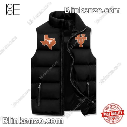 Amazing You Think I'm Crazy Now Wait Till The Texas Longhorns Game Is On Padded Puffer Vest
