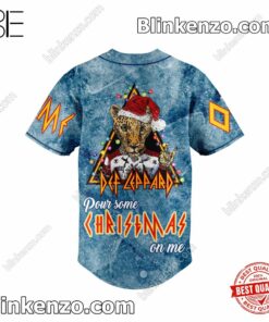 Free Def Leppard Pour Some Christmas On Me Personalized Baseball Jersey