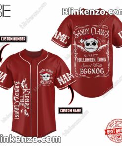 Jack Skellington Kidnap The Sandy Claws Personalized Baseball Jersey