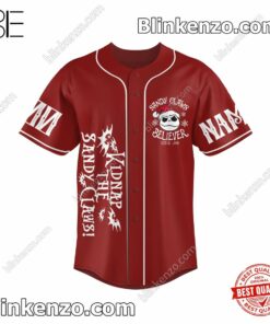 Print On Demand Jack Skellington Kidnap The Sandy Claws Personalized Baseball Jersey