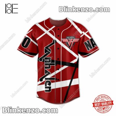 Unisex Jammin' With Van Halen Personalized Baseball Jersey