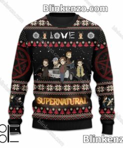 Sale Off Love Supernatural Christmas Sweater