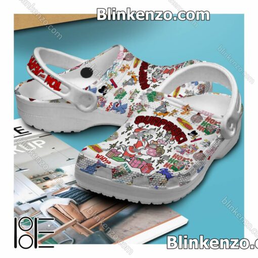 Perfect Surprise Tom And Jerry Christmas Crocs Clogs