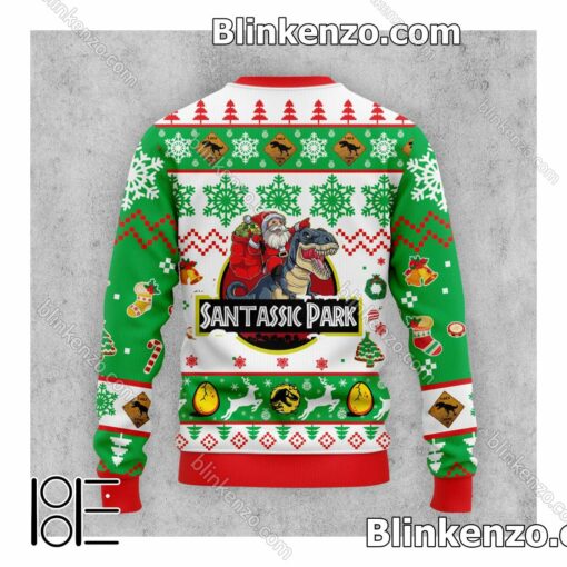 Present Tree Rex Santassic Park Christmas Sweater
